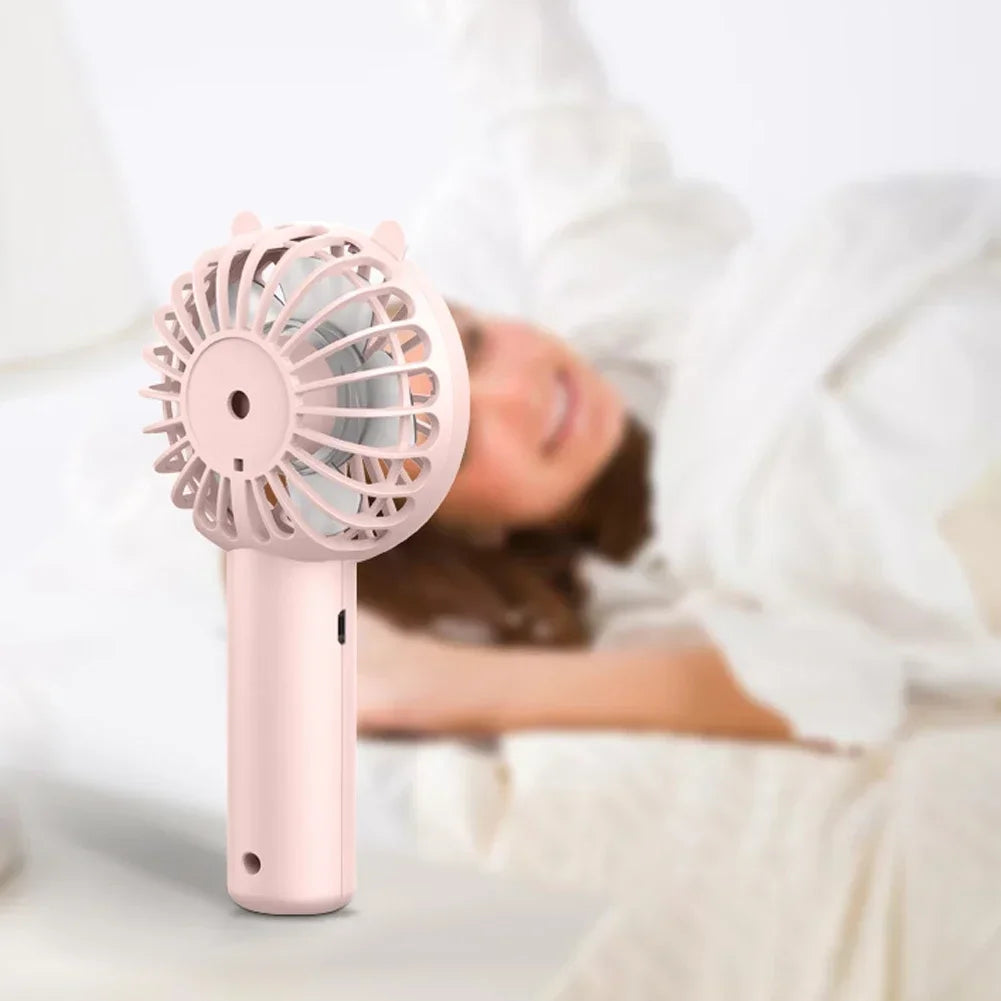 Portable Handheld Fan Small Cooling Fan USB Rechargeable Cooler Handheld Fan Mini USB Fans Strong Wind Small Cooling Tools