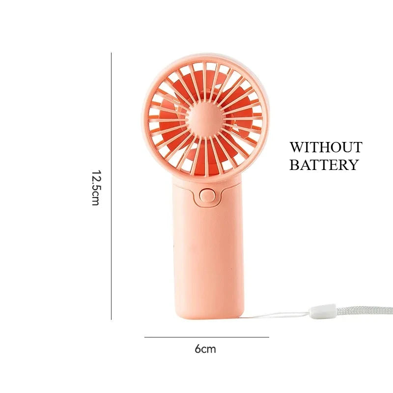 Portable Handheld Fan Small Cooling Fan USB Rechargeable Cooler Handheld Fan Mini USB Fans Strong Wind Small Cooling Tools