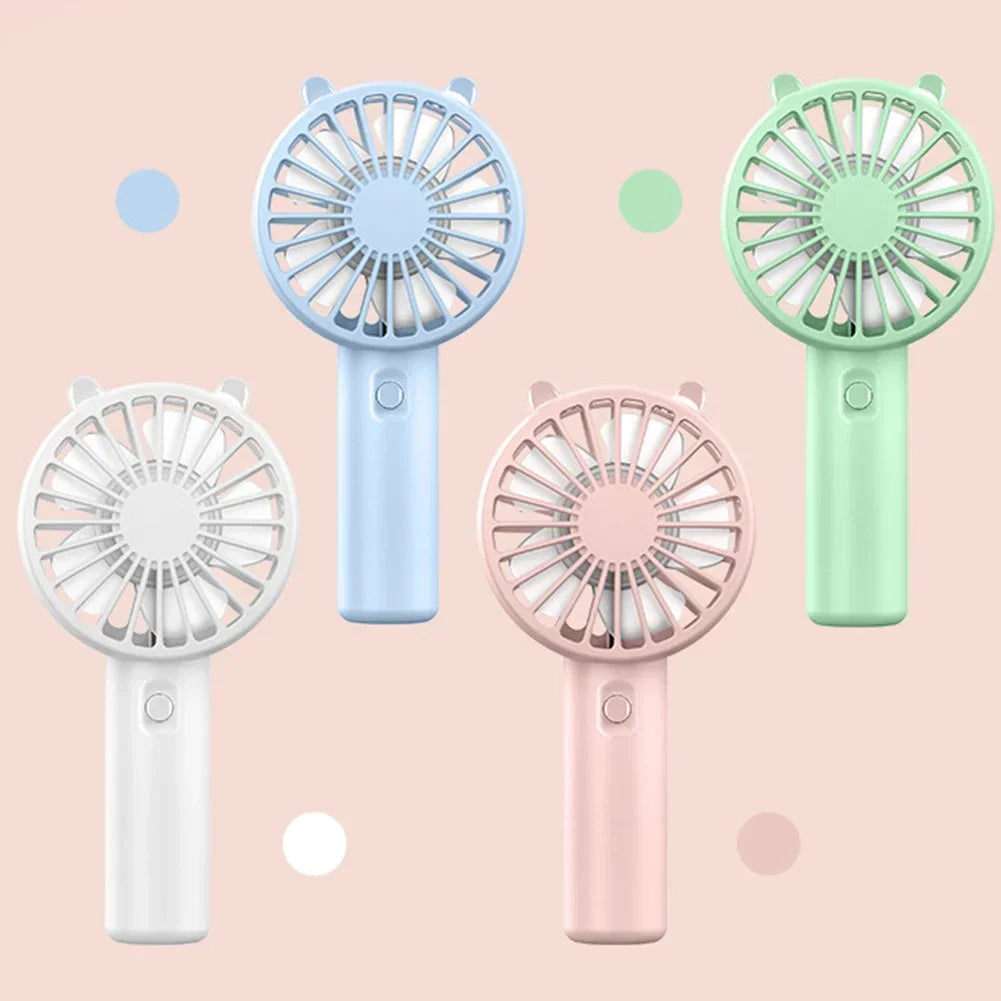 Portable Handheld Fan Small Cooling Fan USB Rechargeable Cooler Handheld Fan Mini USB Fans Strong Wind Small Cooling Tools