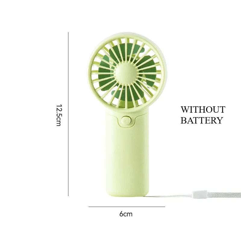 Portable Handheld Fan Small Cooling Fan USB Rechargeable Cooler Handheld Fan Mini USB Fans Strong Wind Small Cooling Tools