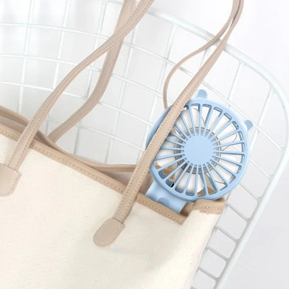 Portable Handheld Fan Small Cooling Fan USB Rechargeable Cooler Handheld Fan Mini USB Fans Strong Wind Small Cooling Tools